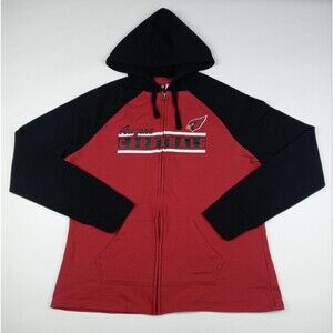 Arizona Cardinals Hoodie Sweatshirt Sweater NFL Football Women's Large Zip Up